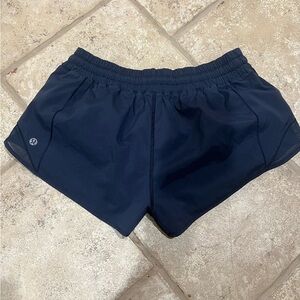 lululemon athletica hotty hot Women's Dark Blue Athletic Shorts